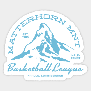 Matterhorn Basketball League Sticker